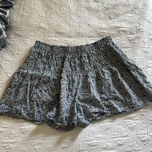 Madewell High Waist Black and White Shorts